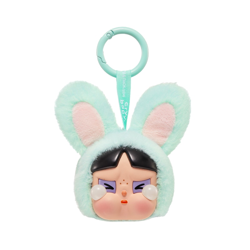 Pop Mart CRYBABY x Powerpuff Girls Series Bunny Buttercup Vinyl Face Plush