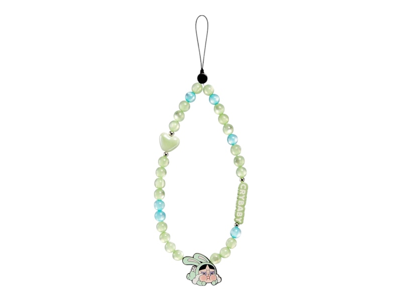 Pop Mart CRYBABY x Powerpuff Girls Series Furry Rabbit Phone Charm