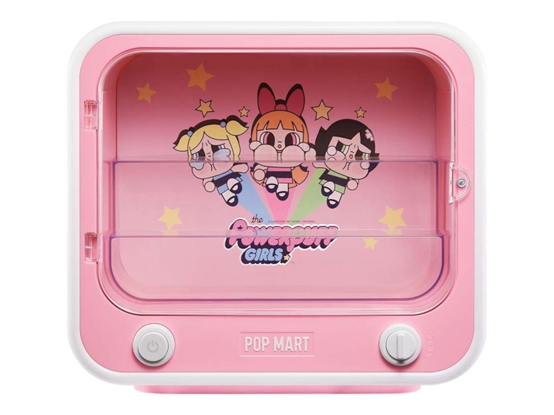 Pop Mart CRYBABY x Powerpuff Girls Series TV Set Luminous Display Container