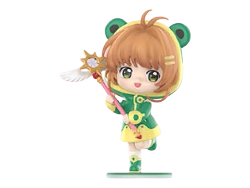 Pop Mart Cardcaptor Sakura Clear Card Series Sakura Frog Raincoat Figure