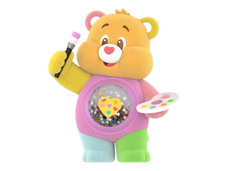 Pop Mart Care Bears Colorful Hugs Series Work of Heart Bear Figure
