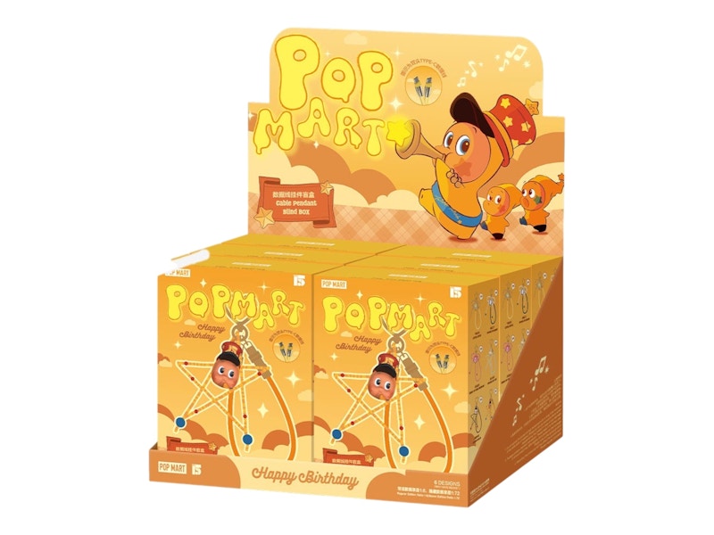 Pop Mart Celebrating the Moment Series Cable Pendant Sealed Case (6 Blind Box)