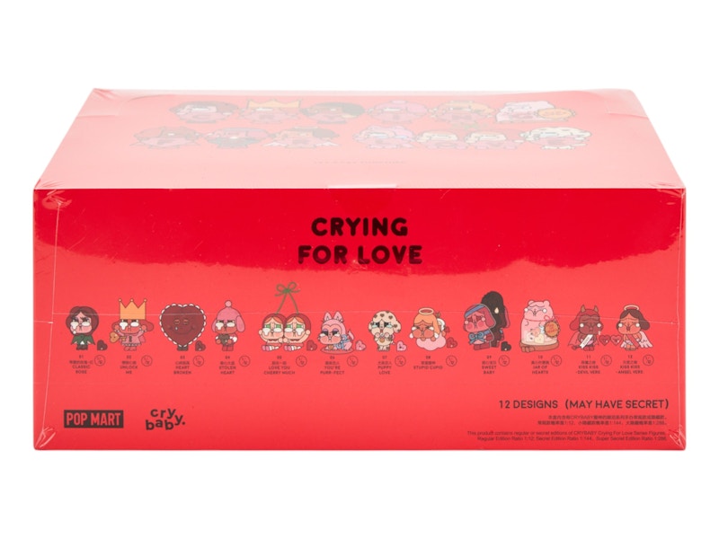 Pop Mart CryBaby Crying For Love Series Figures Sealed Case (12 Blind Box)