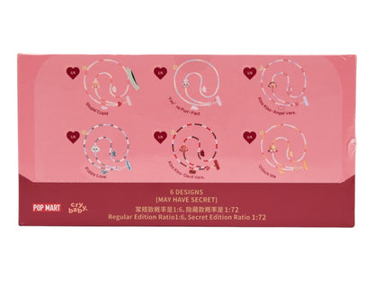 Pop Mart CryBaby Crying For Love Series Phone Charm Sealed Case (6 Blind Box)