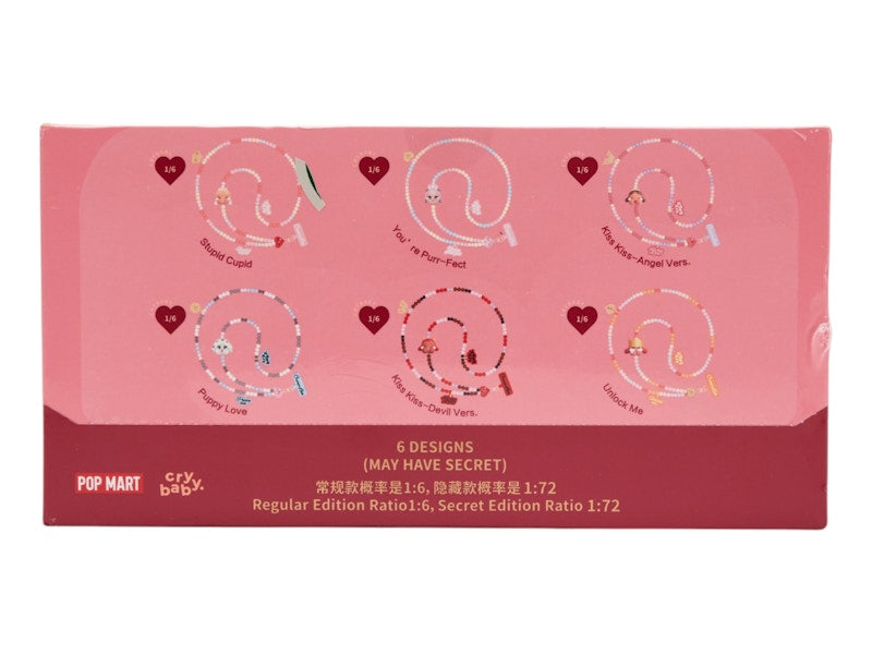 Pop Mart CryBaby Crying For Love Series Phone Charm Sealed Case (6 Blind Box)