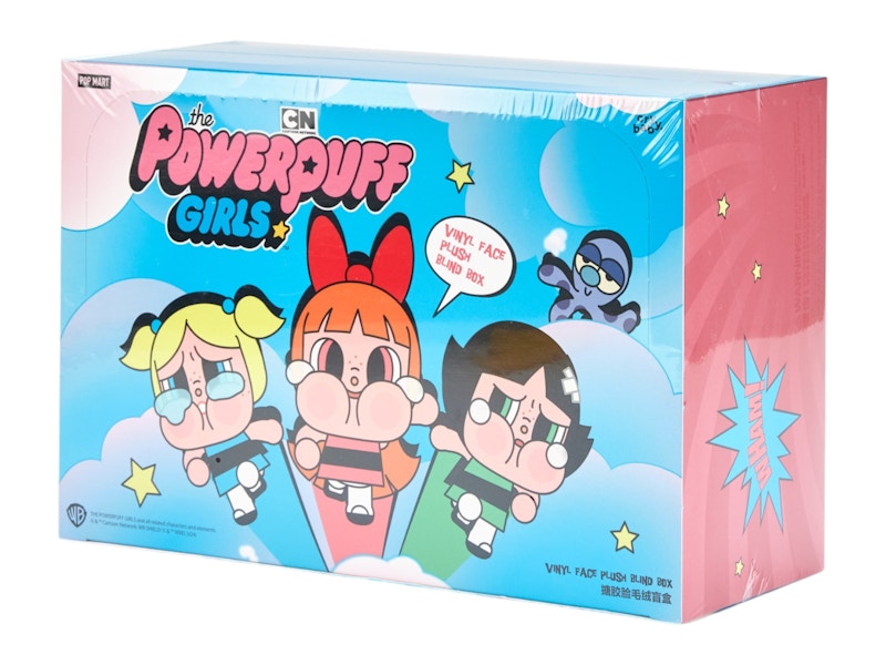 Pop Mart CryBaby x Powerpuff Girls Series Vinyl Face Plush  Sealed Case (6 Blind Boxes)