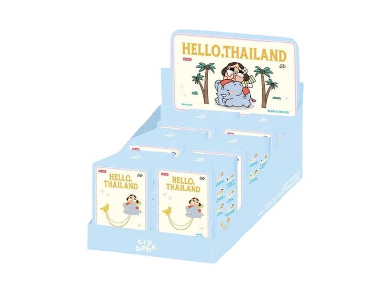 Pop Mart Crybaby Hello Thailand Series Badge Sealed Case (6 Blind Box)