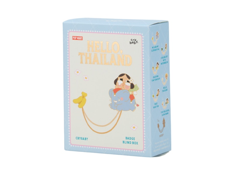 Pop Mart Crybaby Hello Thailand Series Badge Single Blind Box