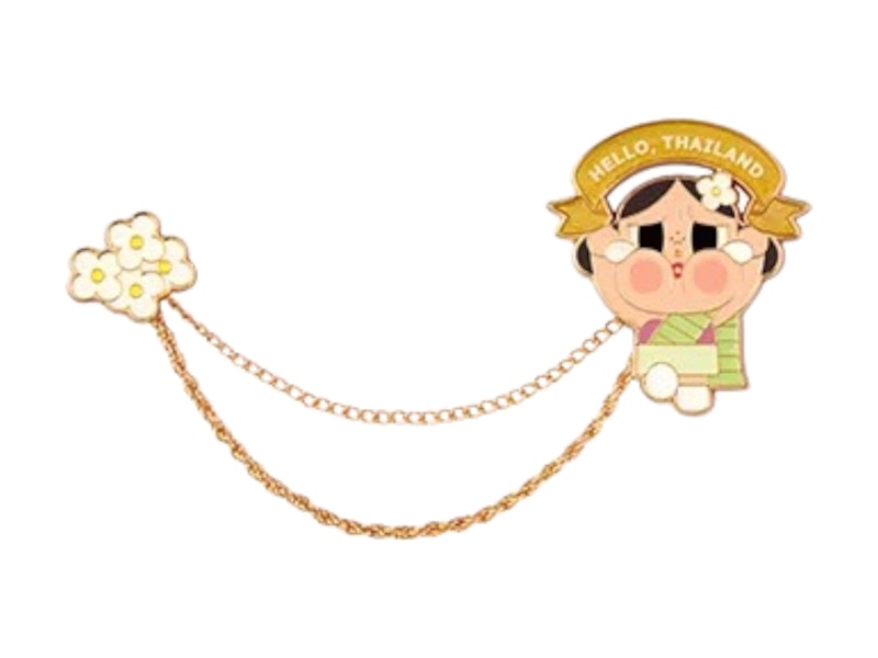 Pop Mart Crybaby Hello Thailand Series Hello Thailand Badge