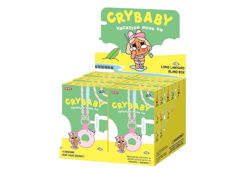 Pop Mart Crybaby Vacation Mode On Series Long Lanyard Sealed Case (6 Blind Box)