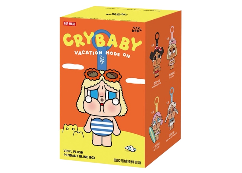 Pop Mart Crybaby Vacation Mode On Series Vinyl Plush Pendant Single Blind Box