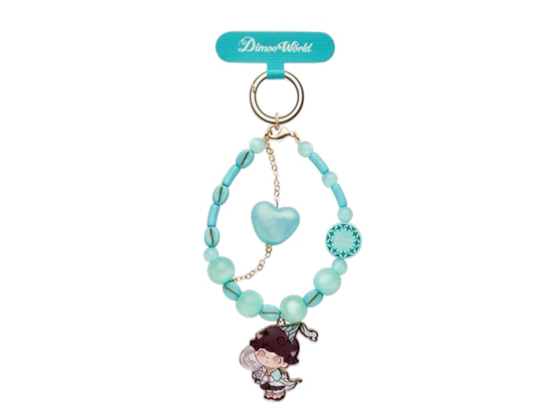 Pop Mart DIMOO Crush On Coffee Series Peppermint Heartbeat Phone Charm