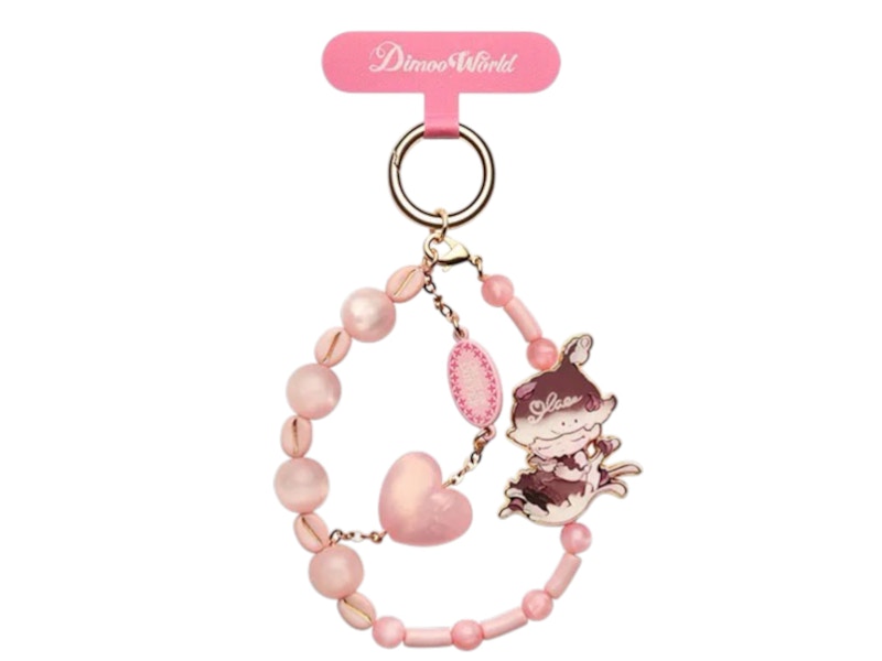 Pop Mart DIMOO Crush On Coffee Series Rose Love Letter Phone Charm
