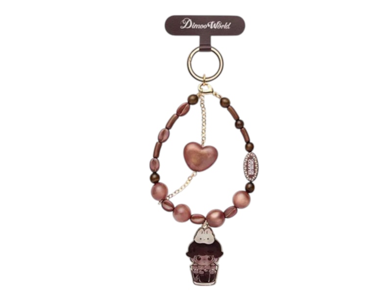 Pop Mart DIMOO Crush On Coffee Series Slightly Bitter Black Coffee Phone Charm