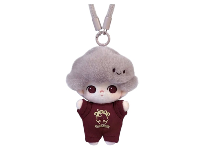 Pop Mart DIMOO Crush on Coffee Series Cold Brew Black Tea Plush Keychain