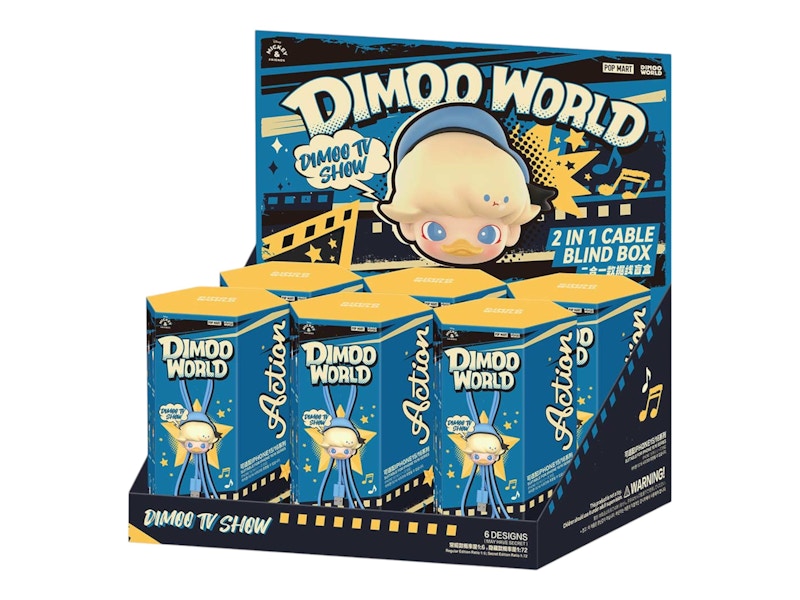 Pop Mart DIMOO World x Disney Series 2 in 1 Cable Sealed Case (6 Blind Box)