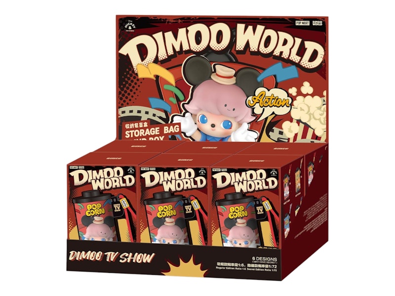 Pop Mart DIMOO World x Disney Series Storage Bag Sealed Case (6 Blind Box)