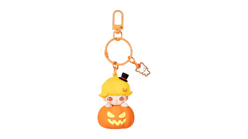 Pop Mart Dimoo Happy Halloween Party Series Luminous Pumpkin Pendant