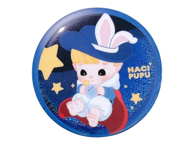 Pop Mart HACIPUPU Adventures In The Woods Series Forest Knight Secret Edition Tinplate Badge