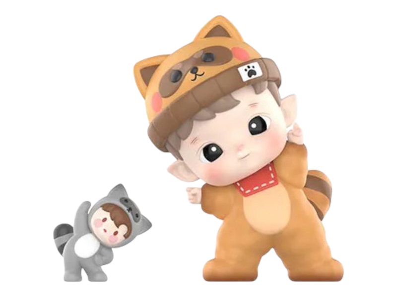 Pop Mart HACIPUPU Adventures In The Woods Series Little Raccoon Figure