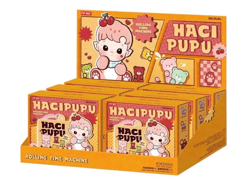 Pop Mart HACIPUPU-Rolling Time Machine Series Card Holder Sealed Case (6 Blind Box)