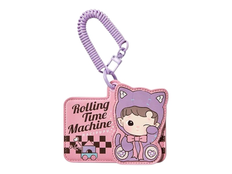 Pop Mart HACIPUPU-Rolling Time Machine Series Hey and See You! Card Holder