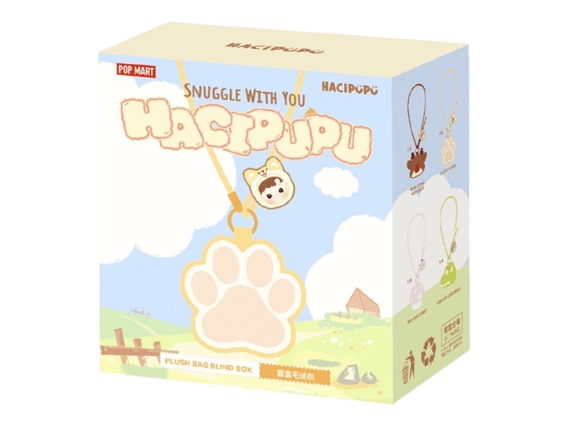 Pop Mart HACIPUPU Snuggle With You Series Plush Bag Single Blind Box