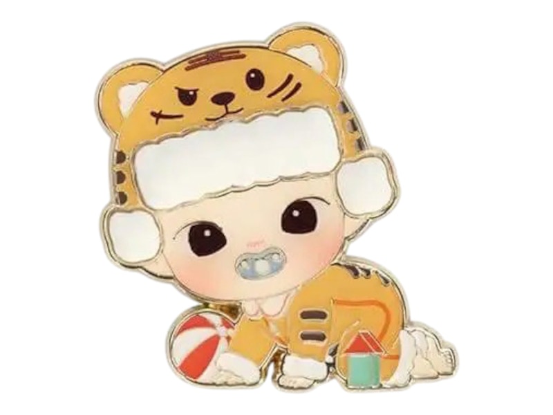 Pop Mart HACIPUPU The Growth Diary Series Big Tiger Badge