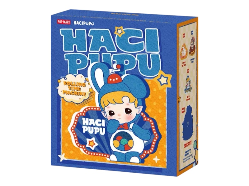 Pop Mart Hacipupu Rolling Time Machine Series Fridge Magnet Silicone Clip Single Blind Box