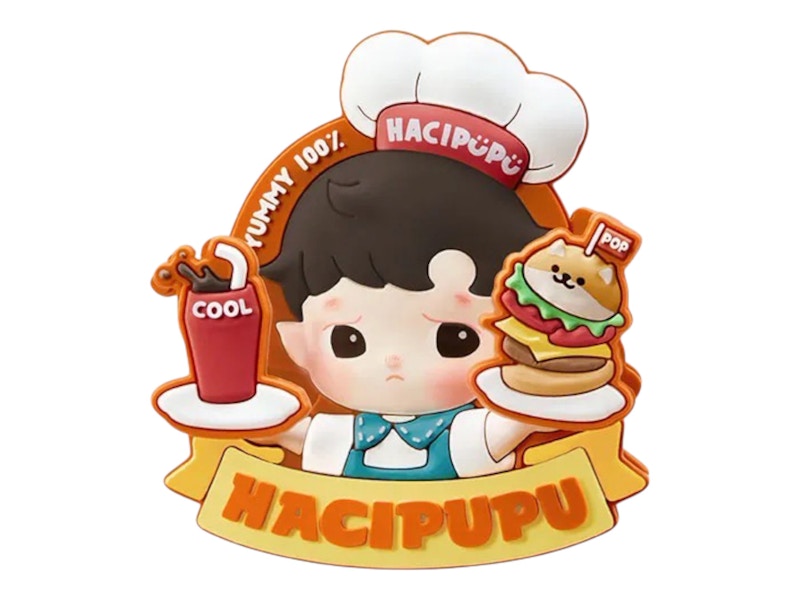 Pop Mart Hacipupu Rolling Time Machine Series Haci's 24-HOUR (Secret Edition) Fridge Magnet Silicone Clip