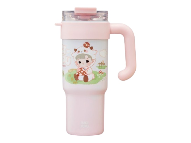 Pop Mart Hacipupu Snuggle With You Series Straw Cup