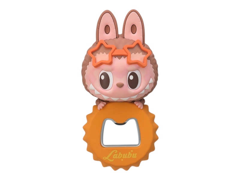 Pop Mart Labubu The Monsters Jump Into Summer Series Labubu (Passionate Summer) Bottle Opener Fridge Magnet