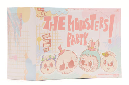 Pop Mart Labubu The Monsters Party Series Reversible Plush Doll Sealed Case (6 Blind Box)