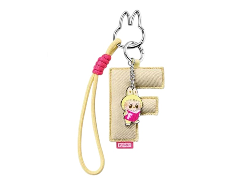 Pop Mart Labubu The Monsters Pin for Love Series "F" Letter Pendant