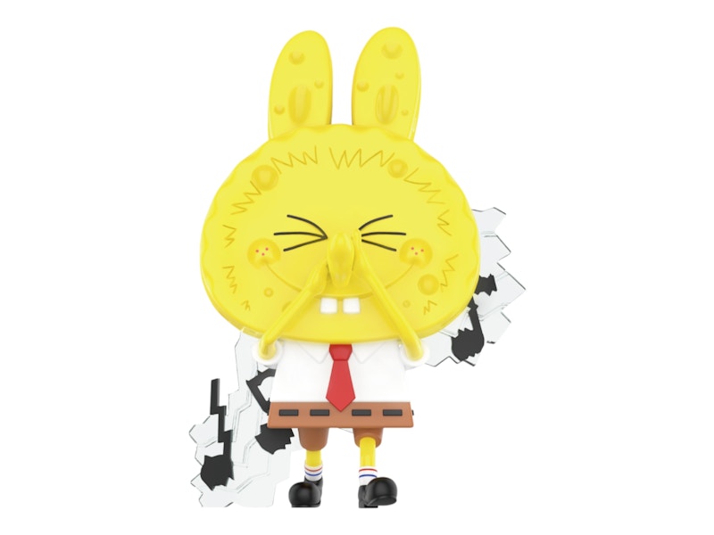 Pop Mart Labubu The Monsters Spongebob Series Nose Flute Figure