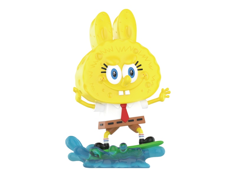 Pop Mart Labubu The Monsters Spongebob Series Surfing Figure