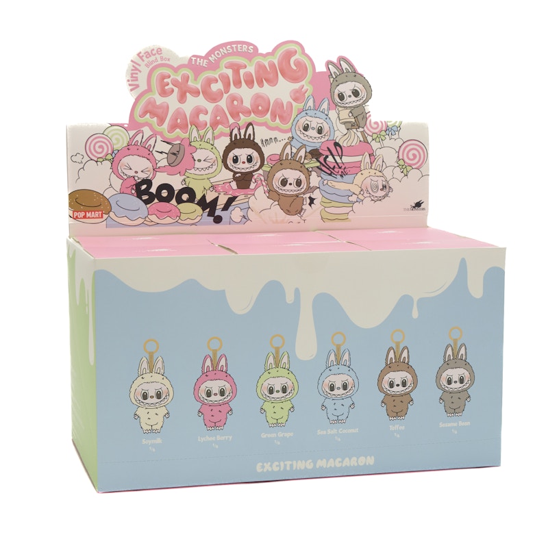 Pop Mart Labubu The Monsters Exciting Macaron Vinyl Face  Sealed Case (6 Blind Boxes)