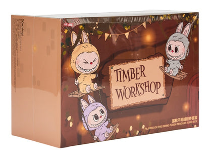 Pop Mart Labubu The Monsters Timber Workshop Playing on the Swing Plush Pendant (Pop Land Exclusive) Sealed Case (6 Blind Box)