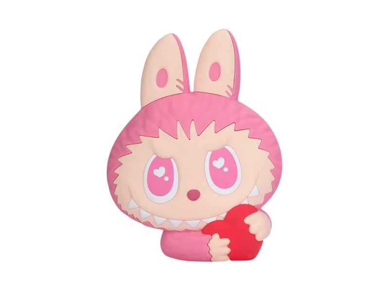 Pop Mart Labubu The Monsters Wacky Mart Serie Silicone Ice Cube Tray Pink