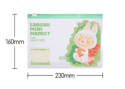 Pop Mart Labubu The Monsters Wacky Mart Series Food Sealing Bag Size Small (20 per Box)