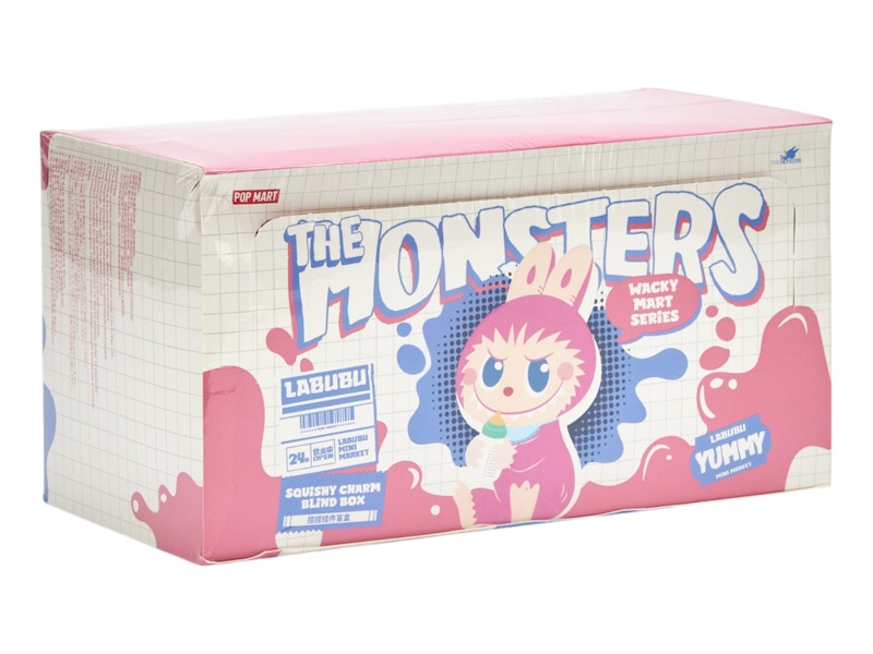 Pop Mart Labubu The Monsters Wacky Mart Series Squishy Charm Sealed Case (6 Blind Box)