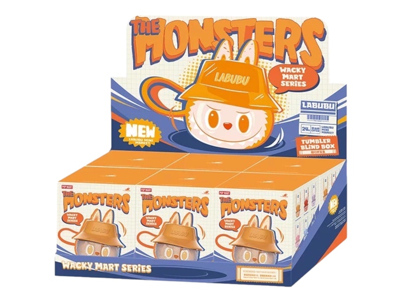 Pop Mart Labubu The Monsters Wacky Mart Series Tumbler Blind Box Sealed Case (6 Blind Box)