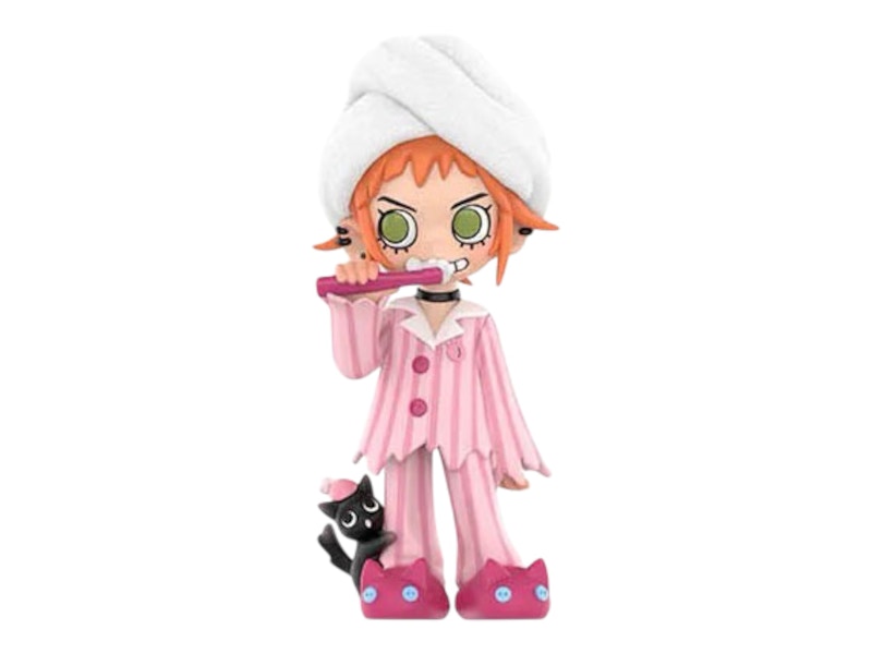 Pop Mart Lil Peach Riot Sleepover Series Gigi-Brush Teeth Figure