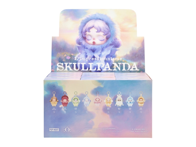 Pop Mart L'impressionnisme θSKULLPANDA Series Plush Doll Sealed Case (9 Blind Box)