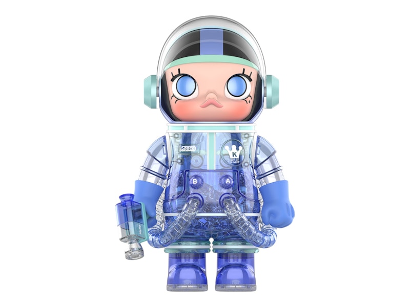 Pop Mart Mega Collection 400 % Space Molly Soft Drink Series Blue Hawaii 400%