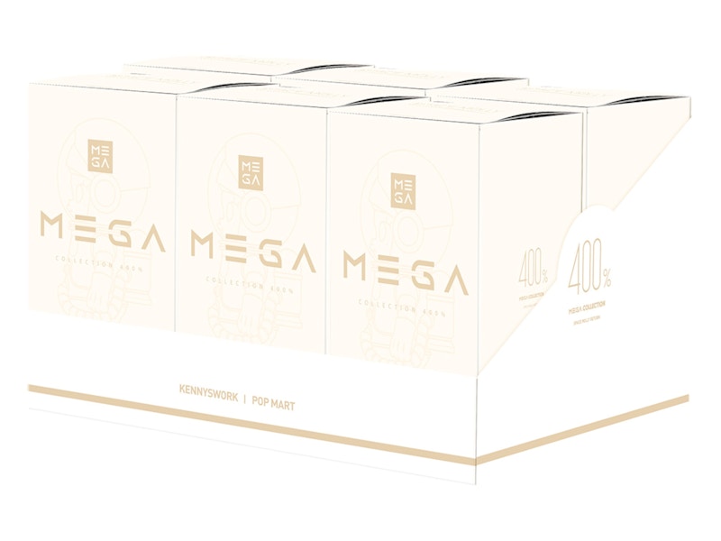 Pop Mart Mega Collection 400 % Space Molly Soft Drink Series Sealed Case (6 Blind Box)