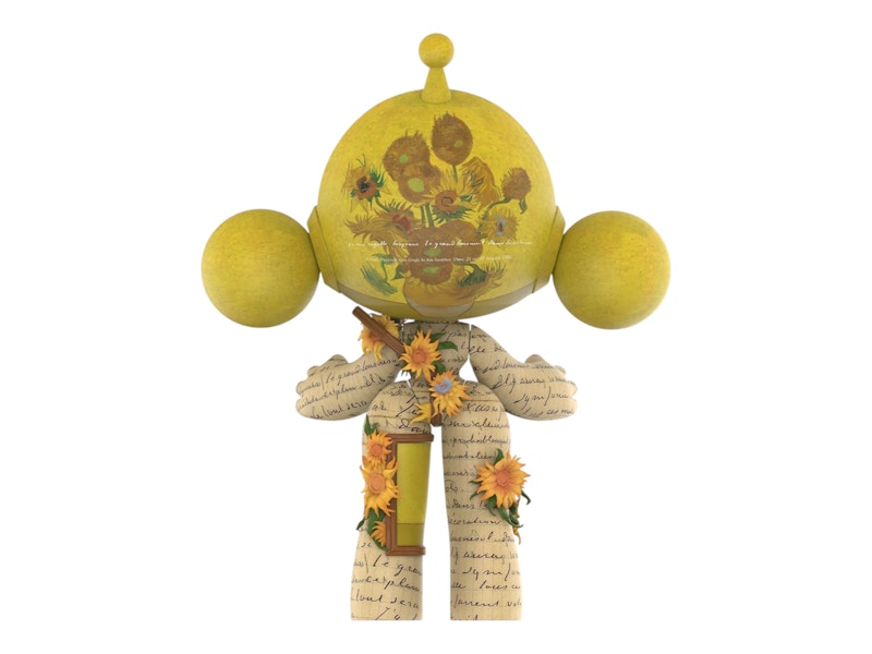 Pop Mart Mega Skullpanda Van Gogh Museum Sunflowers 400