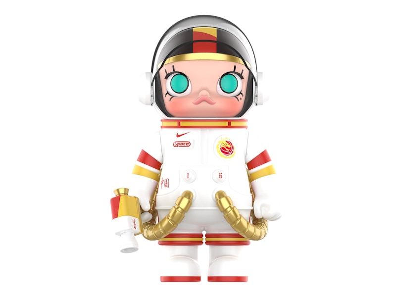 Pop Mart Mega Space Molly China Women's National Basketball Team 100% White