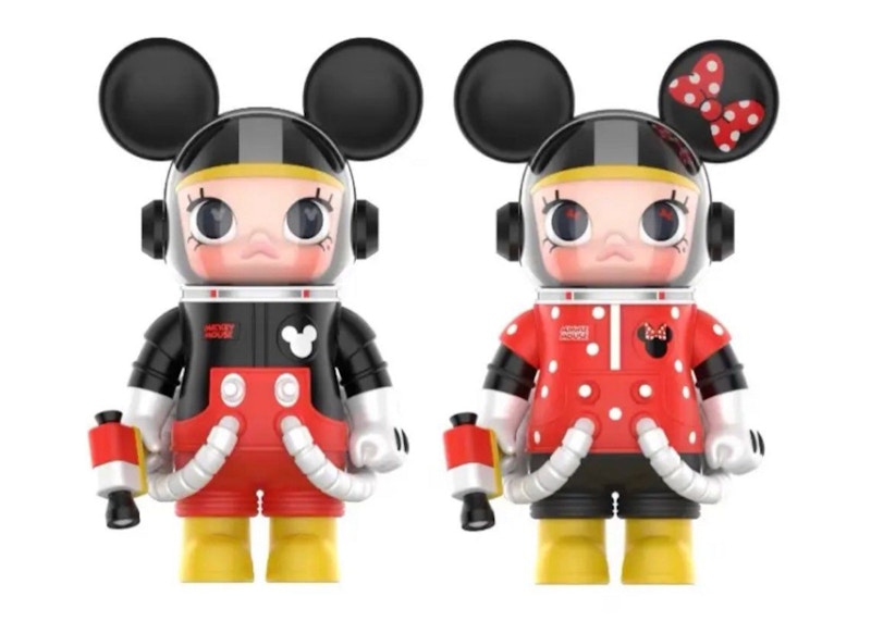 Pop Mart Mega Space Molly Disney Mickey & Minnie Set 100%
