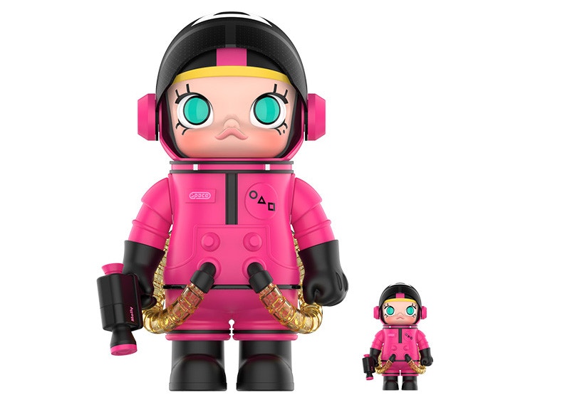 Pop Mart Mega Space Molly Squid Game Masked Soldier 100% & 400% Set